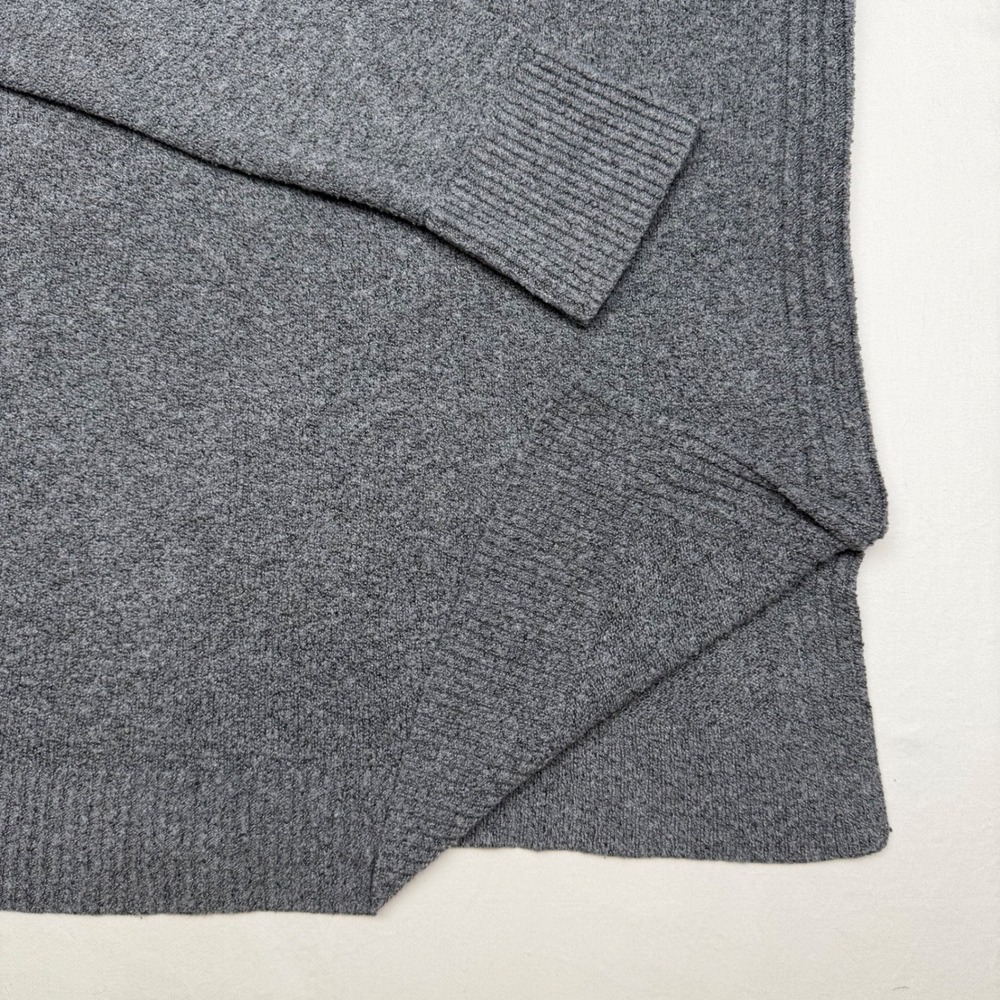 Pink Rose Women Medium Grey Roll Neck Sweater 3/4 Sleeve Casual Cozy Knit - Picture 6 of 10